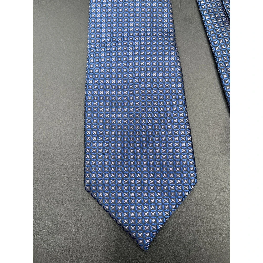 Set of 3 Mens Neck Ties Blue Burgundy Tommy Hilfiger English Laundry Umo Lorenzo
